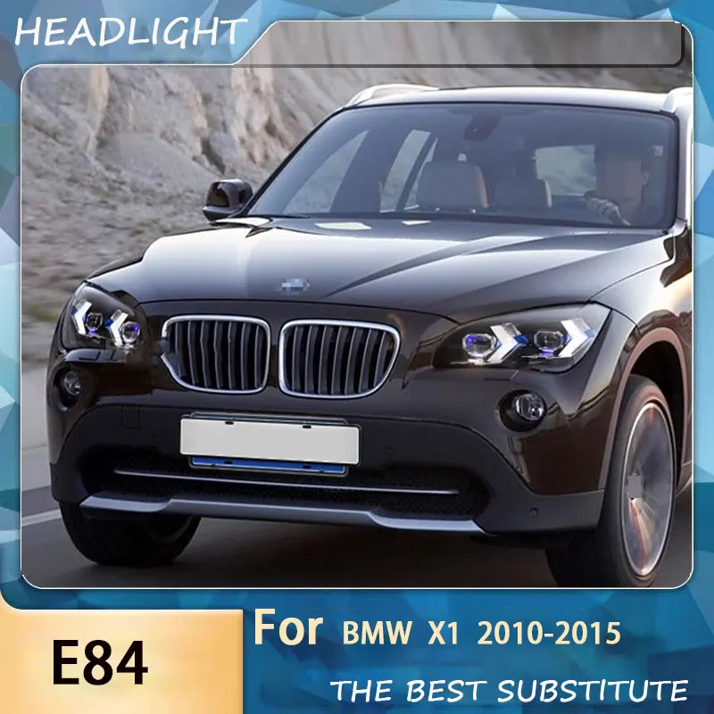 Car Headlight For BMW X1 E84 2010-2015 Modified Arrow Style Turn Signal Light LED Daytime Running Light Car Accessories