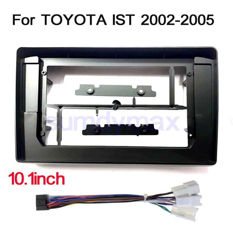 

10,1 дюймовая 2din Автомобильная панель Fascia Радио DVD провод для TOYOTA IST 2002 2003 2004 2005 приборная панель устанавливаемая Лицевая панель Адаптер рамка