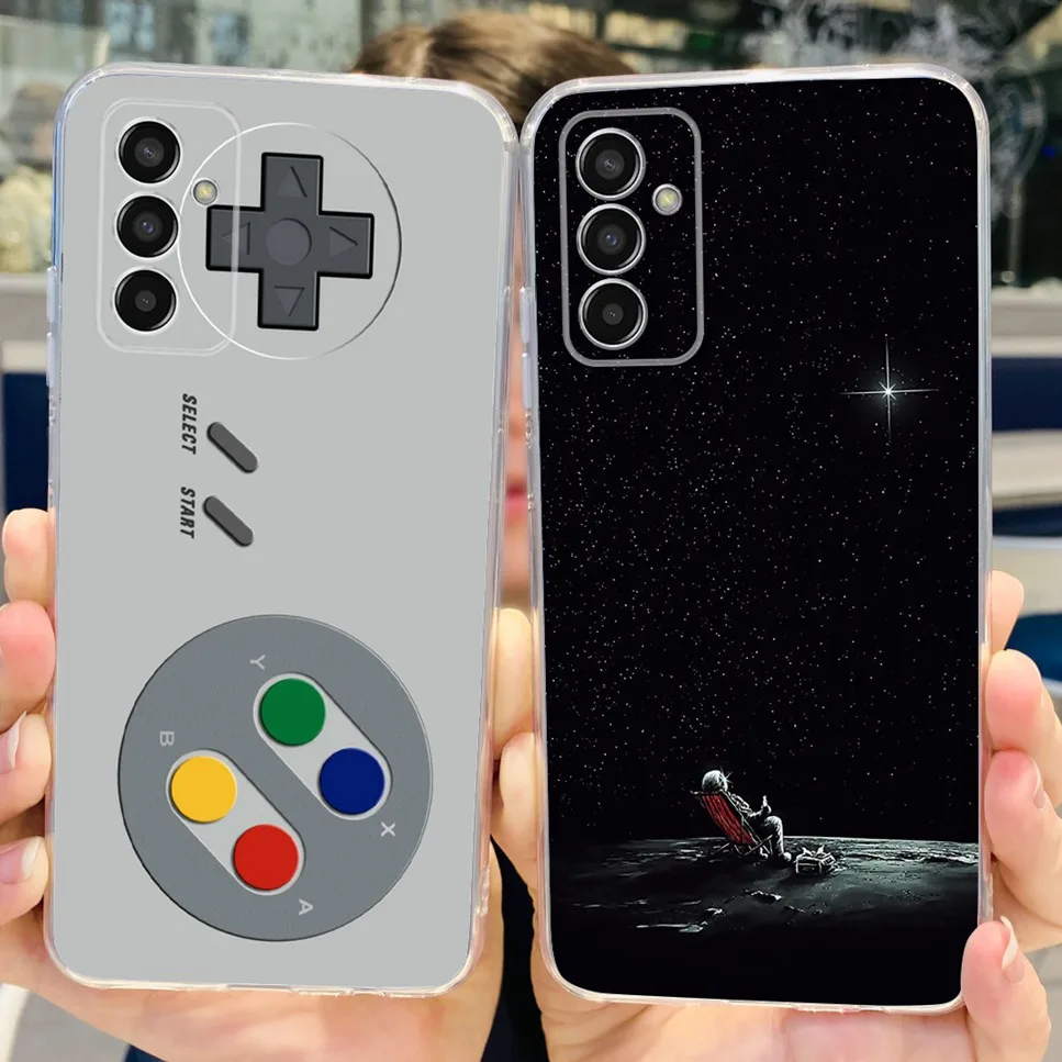 NEW For Samsung Galaxy M13 Case Luxury Flower Love TPU Soft Silicone Cover For Samsung M13 F13 4G 6.6\