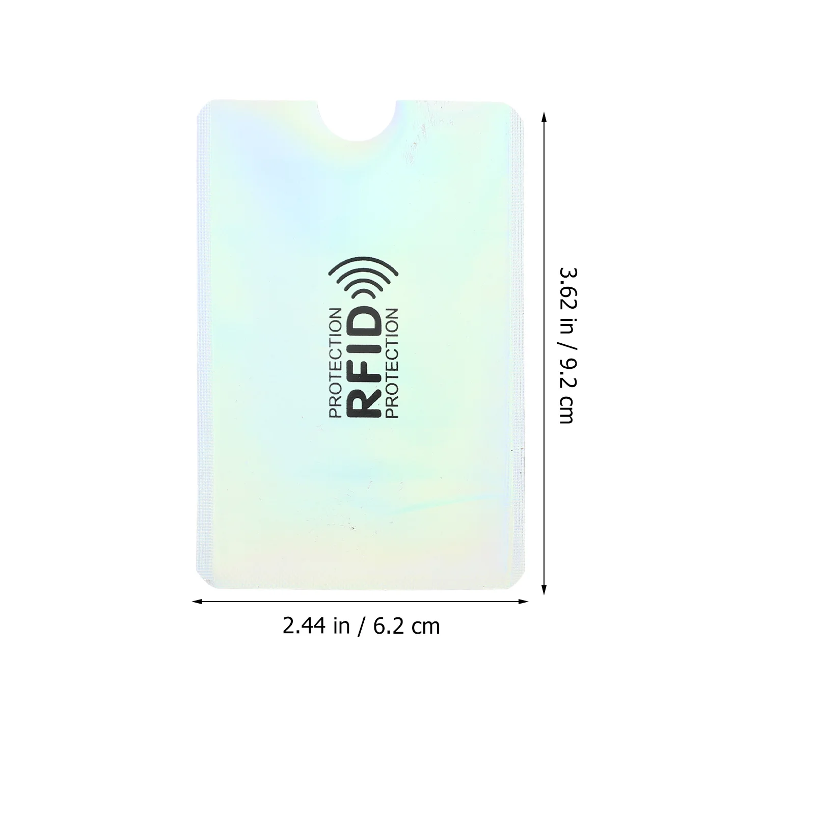10Pcs Rfid Blocking Id Card Sleeves Multipurpose Credit Bank Card Holder Aluminum Foil Pet Pe Protective Cover Travel Business