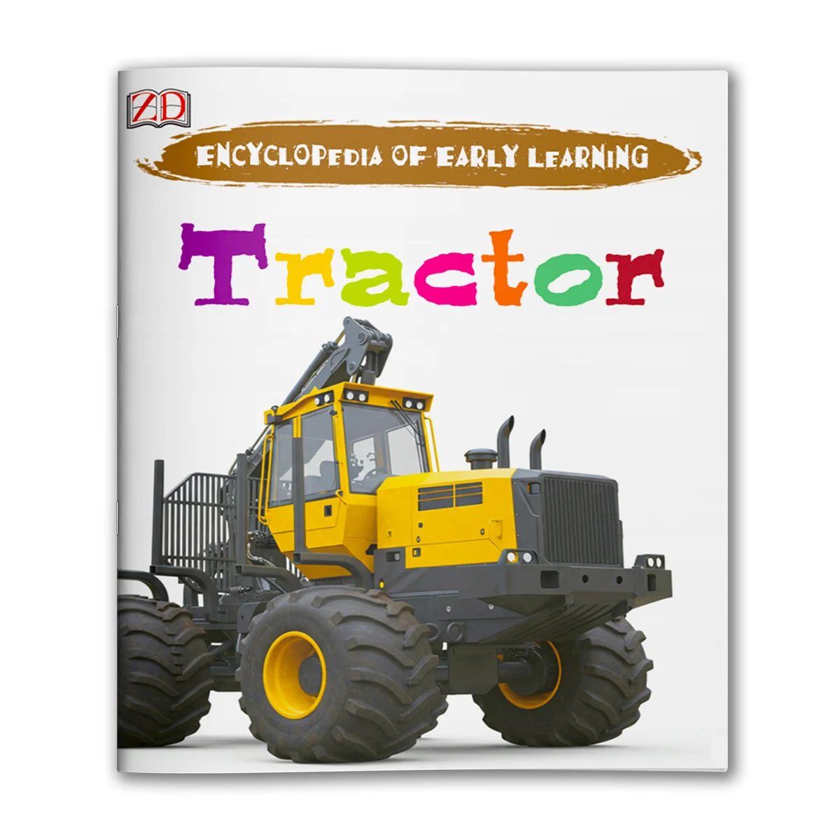 Tractor Learning Book for Kids Fun Illustrated Workbook with Farm Tractors Vehicles and Farm Life Scenes Build Vocabulary