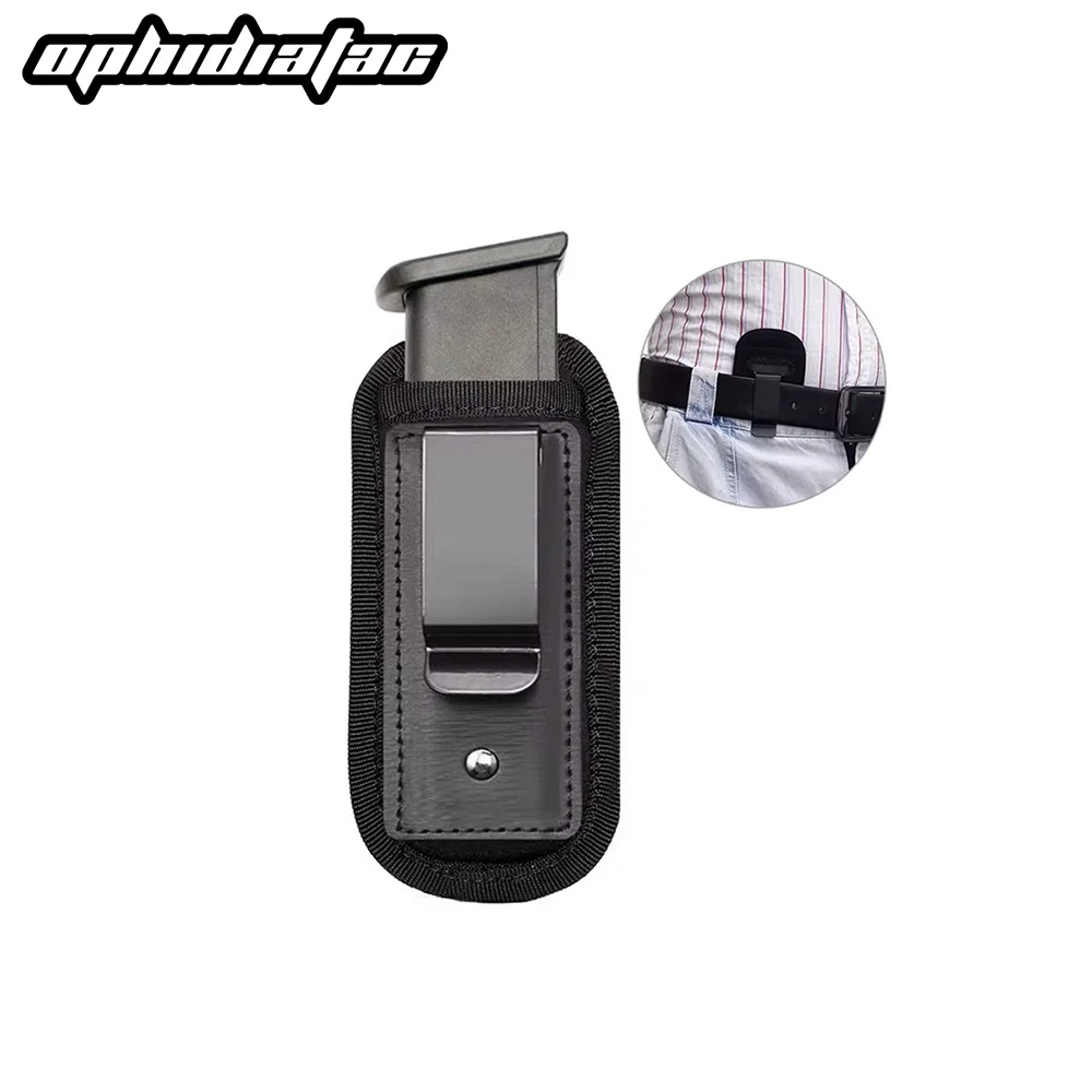 OPHIDIAN Nylon Magazine Pouch Holster Pistol 9mm Concealed Carry Mag Case with Clip Glock 19 21  92 Handgun Mag Pouch