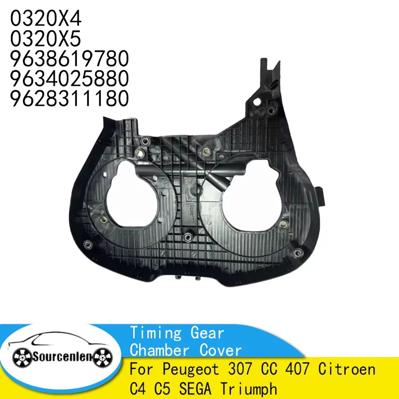 

Timing Gear Chamber Cover FOR Peugeot 307 CC 407 Citroen C4 C5 SEGA Triumph 0320X4 0320X5 9638619780 9634025880 9628311180