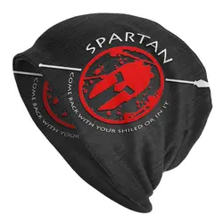 Sparta Skull Spartan Warrior Bonnet Hats Hip Hop Knit Hat For Women Men Winter Warm Skullies Beanies Caps