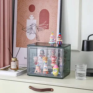 Üç Katlı Akrilik Vitrin rafı, merdiven şeffaf, el sanatları, Anime, model, araba, kutu, panjur kutusu, saklama kutusu, takı sıralama, 1 adet 8 büyük satış, nakliye kutuları-no. 5