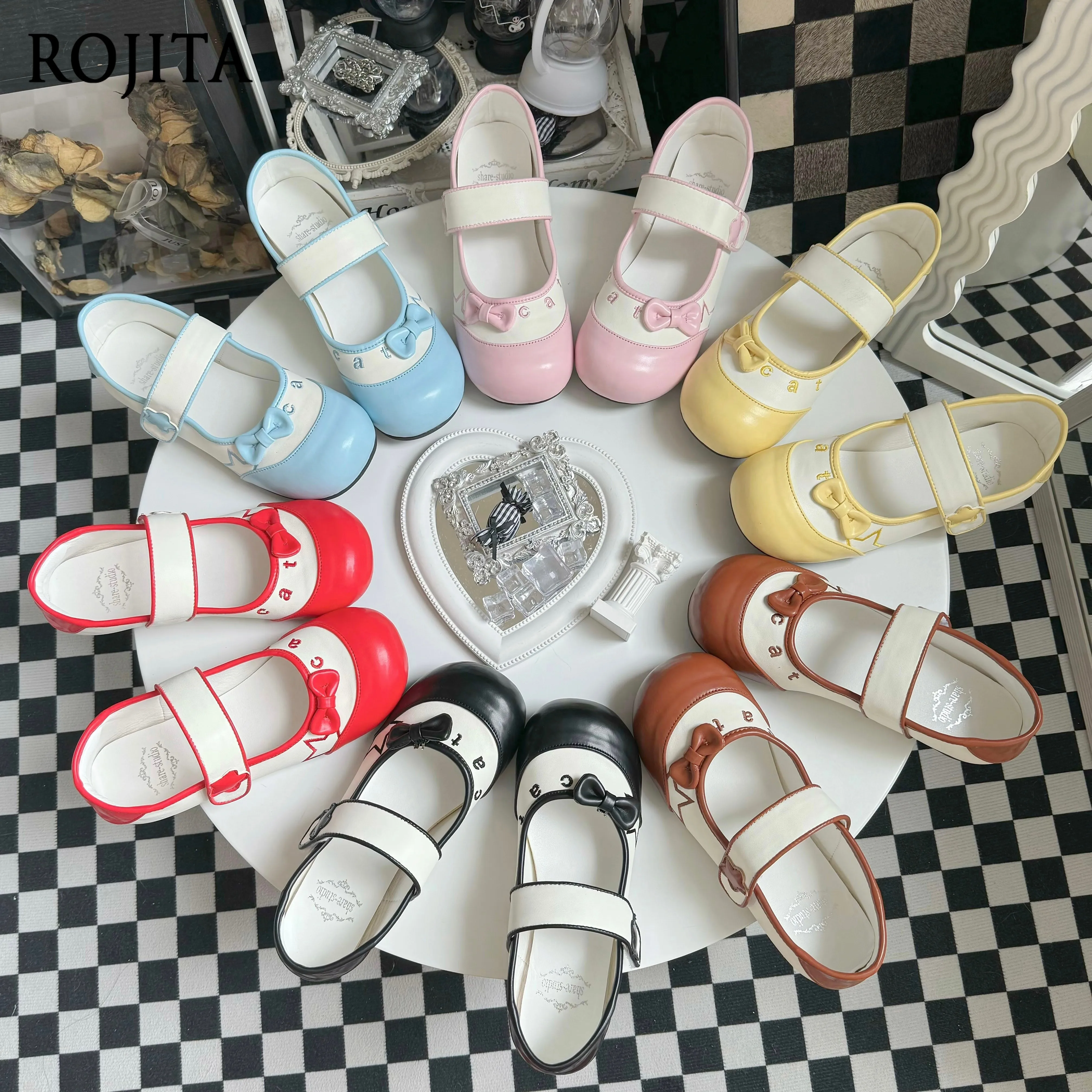 

Lolita Indoor Star Shoes Sweet Candy Color Shoes for Women Lolita Shoeses 2025 New Platform Shoes Womens Shoeses