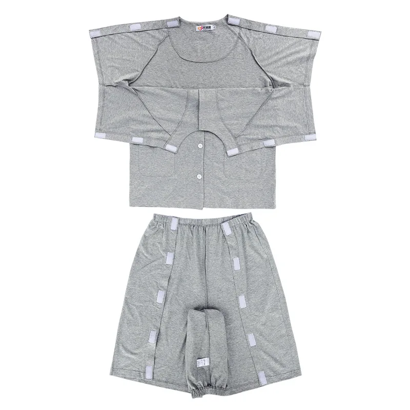 

Easy-to-Wear Fracture Rehabilitation Nursing Gown Convenient for Postoperative Infusion PICC Check Dressing Change Summer Patien