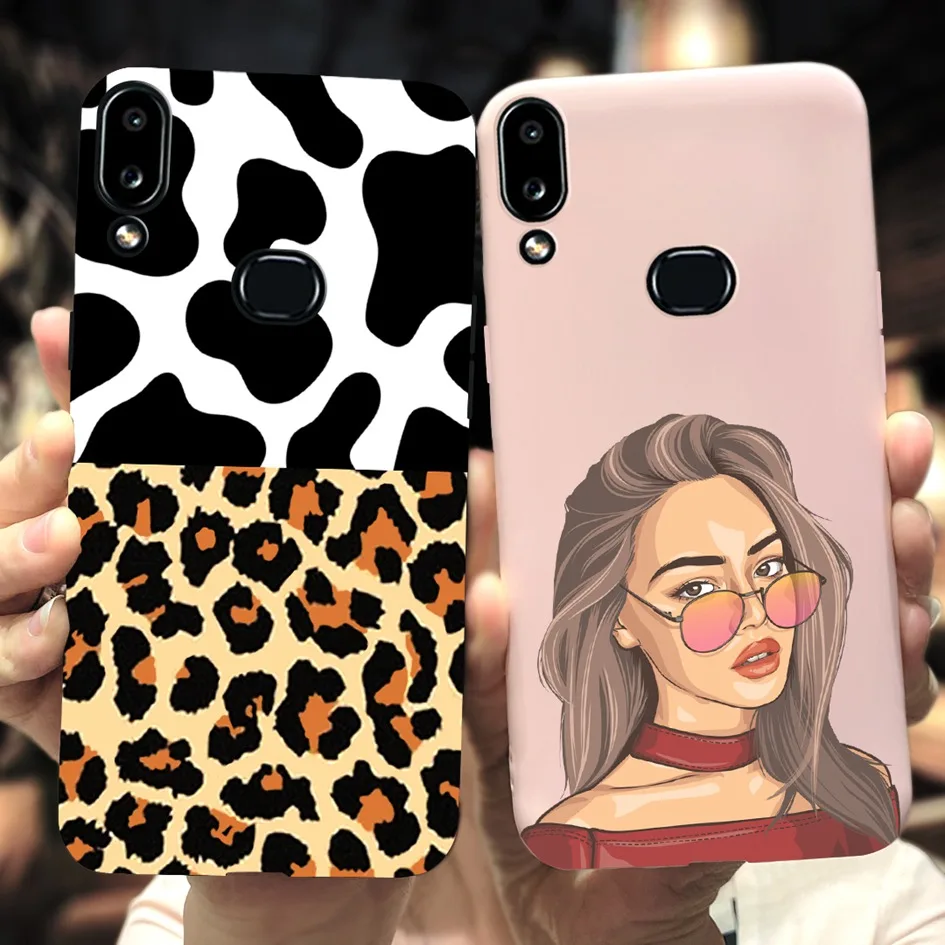 Case For Samsung Galaxy A10 Case A105FN Silicon Soft TPU Flower Slim Back Cover For Samsung A10S SM-A107F A 10S A 10 Phone Cover