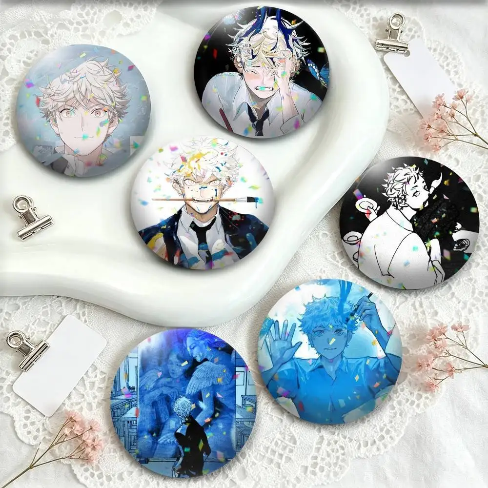Yatora Yaguchi Blue P-Period  25mm 32mm 44mm 58mm 75mm Brooches Badges Pins for Accessories Gift