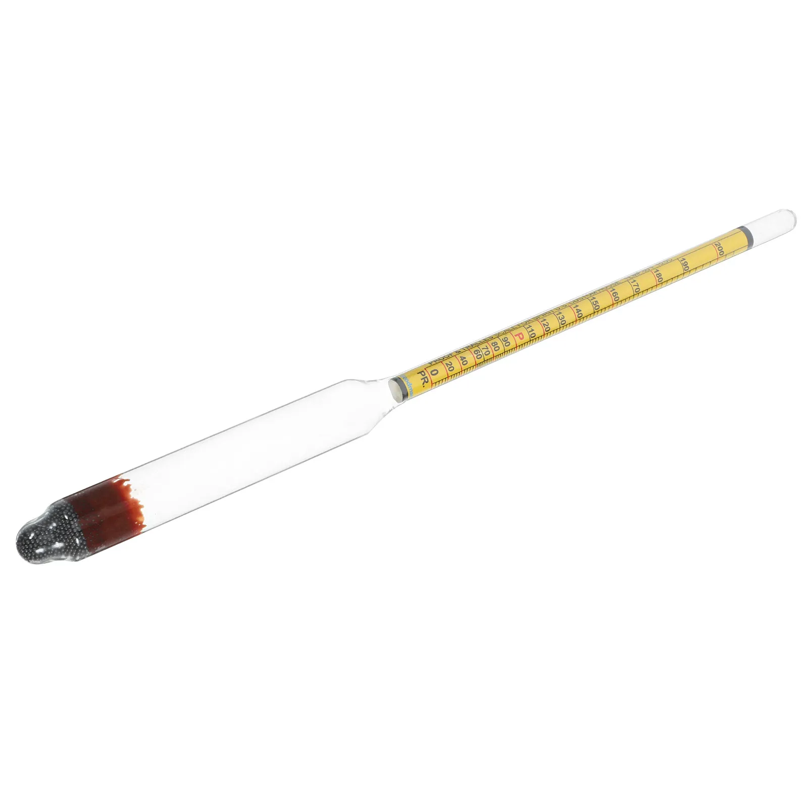 Glass Alcohol Hydrometer for Wine Liquor Distilling 0- Accurate Alcohol Content Tester Easy Reading Scale Professional