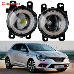 2 X Car Fog Light Assembly LED Angel Eye DRL Daytime Running Lamp For Renault Megane II III IV 2003-2020 (Not Fit GT RS Model)