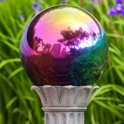 Multi-color ball Dia 5.1cm-30cm stainless steel hollow ball seamless fine Sphere Home Yard Swimming Pool Decoration Ornaments