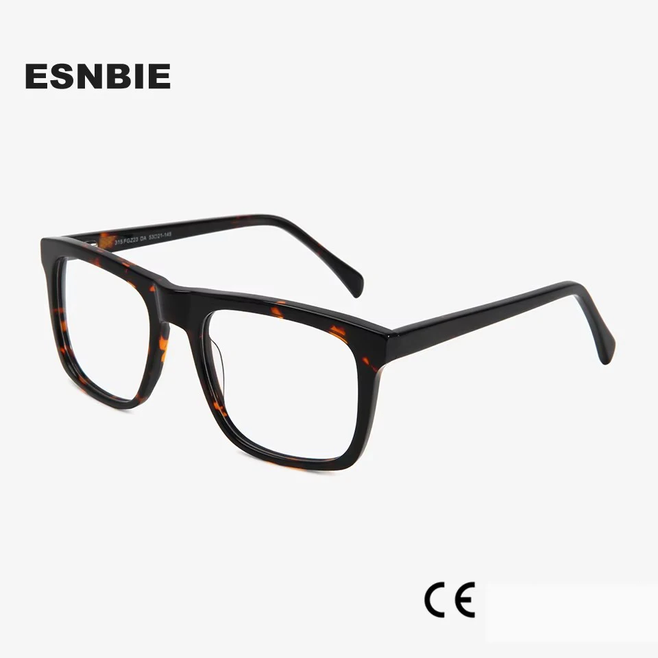 Vintage Square Eyeglasses Frames Men Design Acetate Prescription Eyewear Frames For Women Sping Hinge Oculos De Grau Masculino