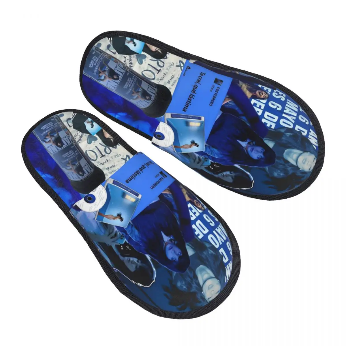 

Зимние тапочки для певицы Aitana Cuarto Azul Tour, аксессуары, домашние меховые шлепанцы, домашние мягкие нескользящие шлепанцы