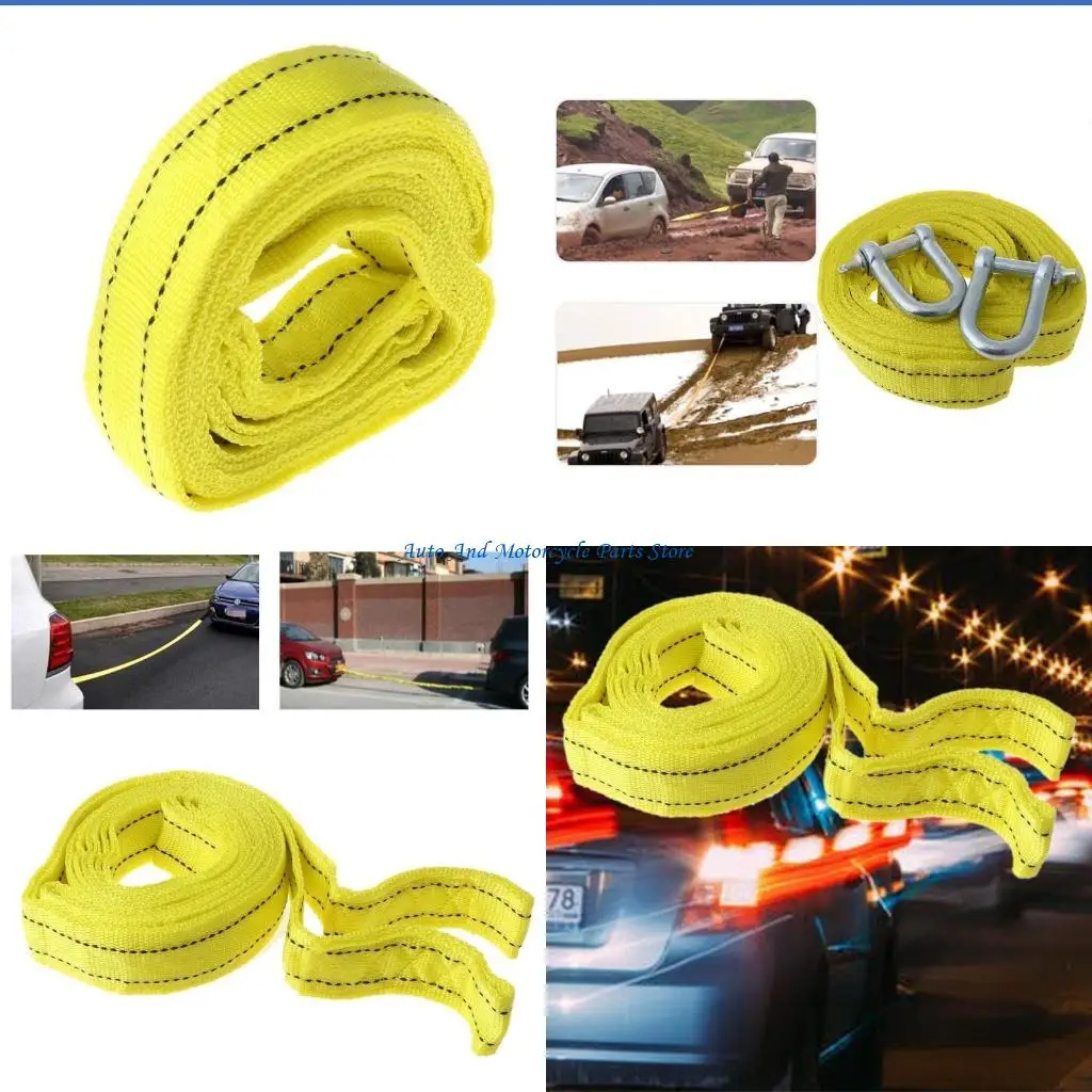 

P9FD 5 тонн 4 для M Автомобильный Грузовик Лодка Светоотражающий буксирный трос Ремень с крючками Аварийный тяжелый транспортер