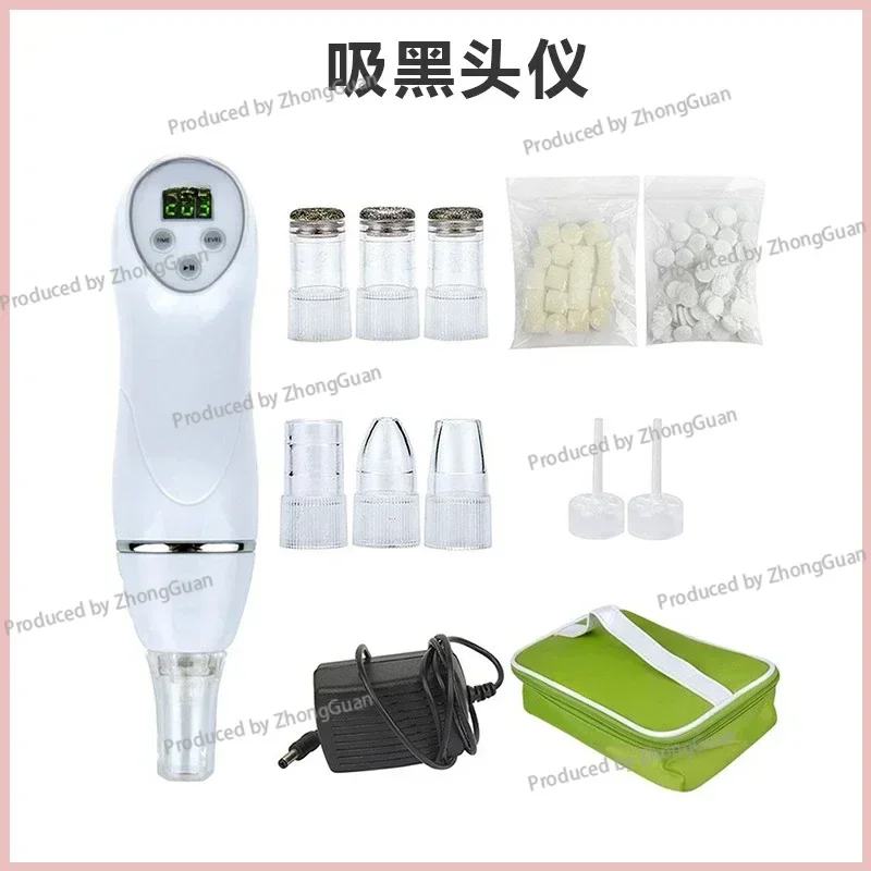 Diamond Micro-engraving Dermabrasion Machine, Facial Cleanser, Pore Cleaning, Skin Management Instrument, Green Bag Blackhead