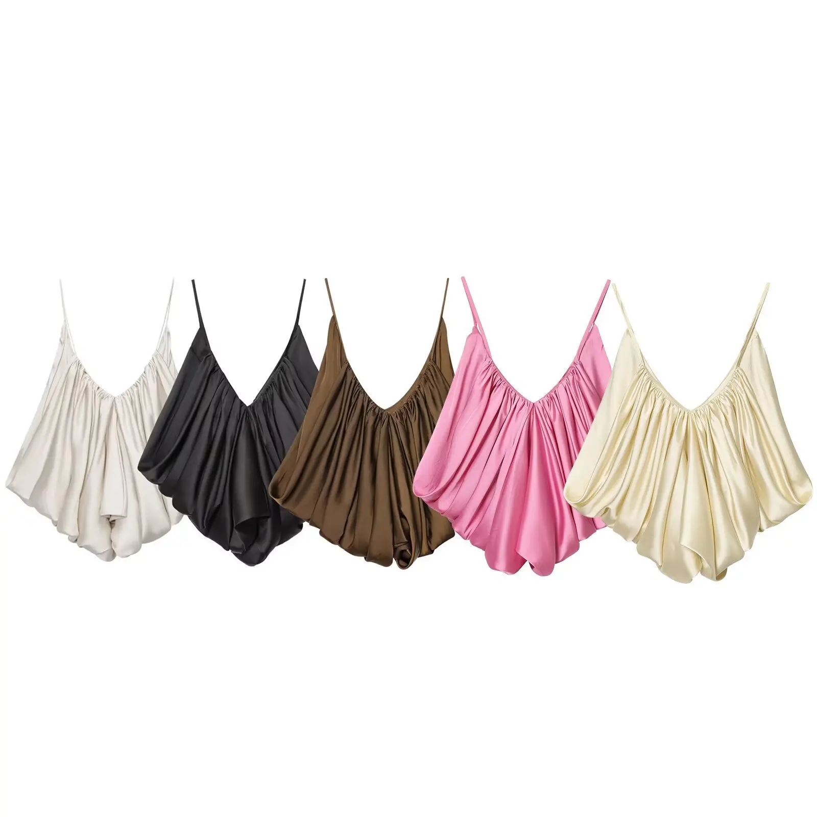 Satin Texture Pleat… - image