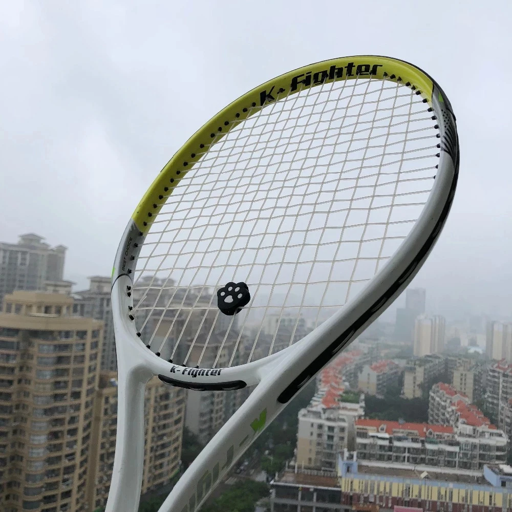 สําหรับ Racquetball ซิลิคอนน่ารัก Anti-Shock การ์ตูนโช้คอัพแร็กเก็ตการสั่นสะเทือนเทนนิส Racquet ไม้เทนนิส Dampener