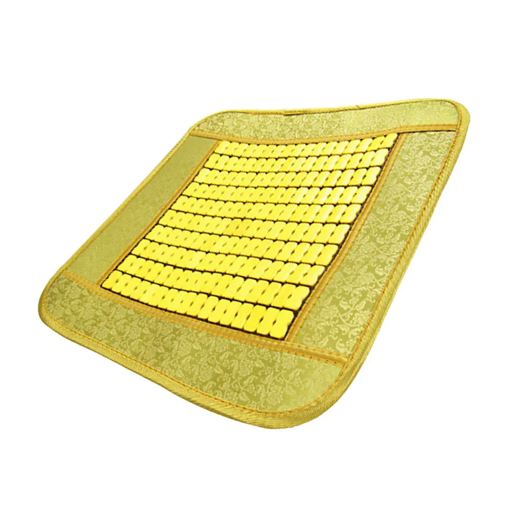 1 قطعة سيارة الخيزران رقاقة الصيف التبريد وسادة وسادة للمقعد عدم الانزلاق خفيفة الوزن المحمولة سيارة مقعد التبريد حصيرة للقيادة مريحة