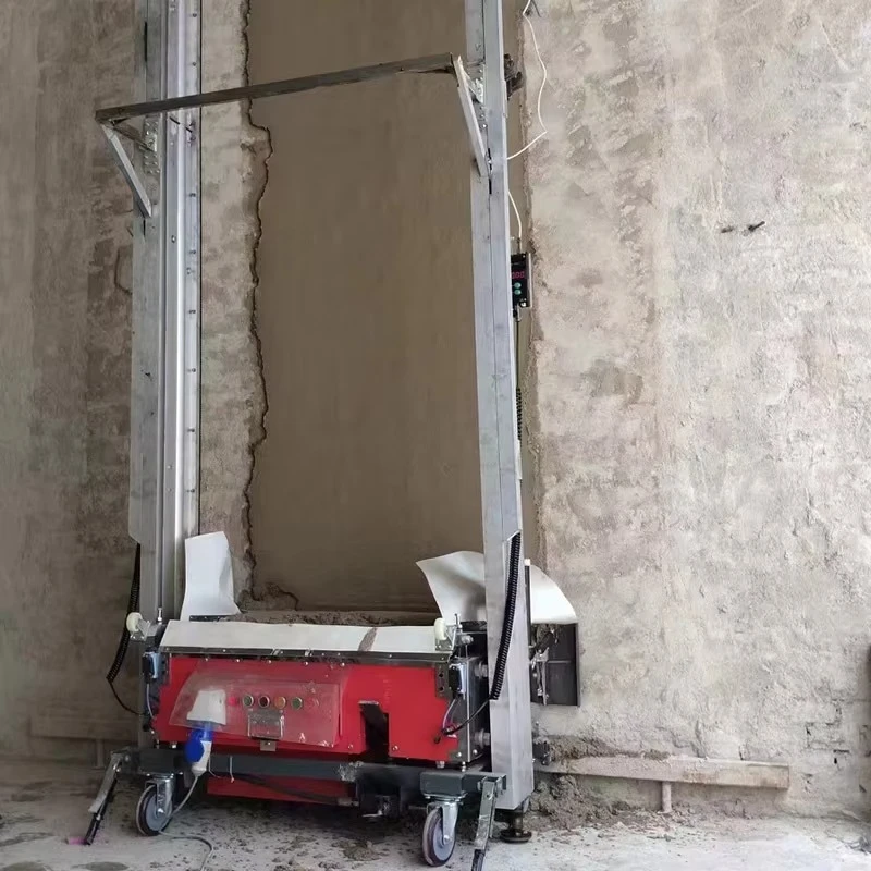 1000 square meters/8h automatic cement painting machine, wall plastering robot, painting machine