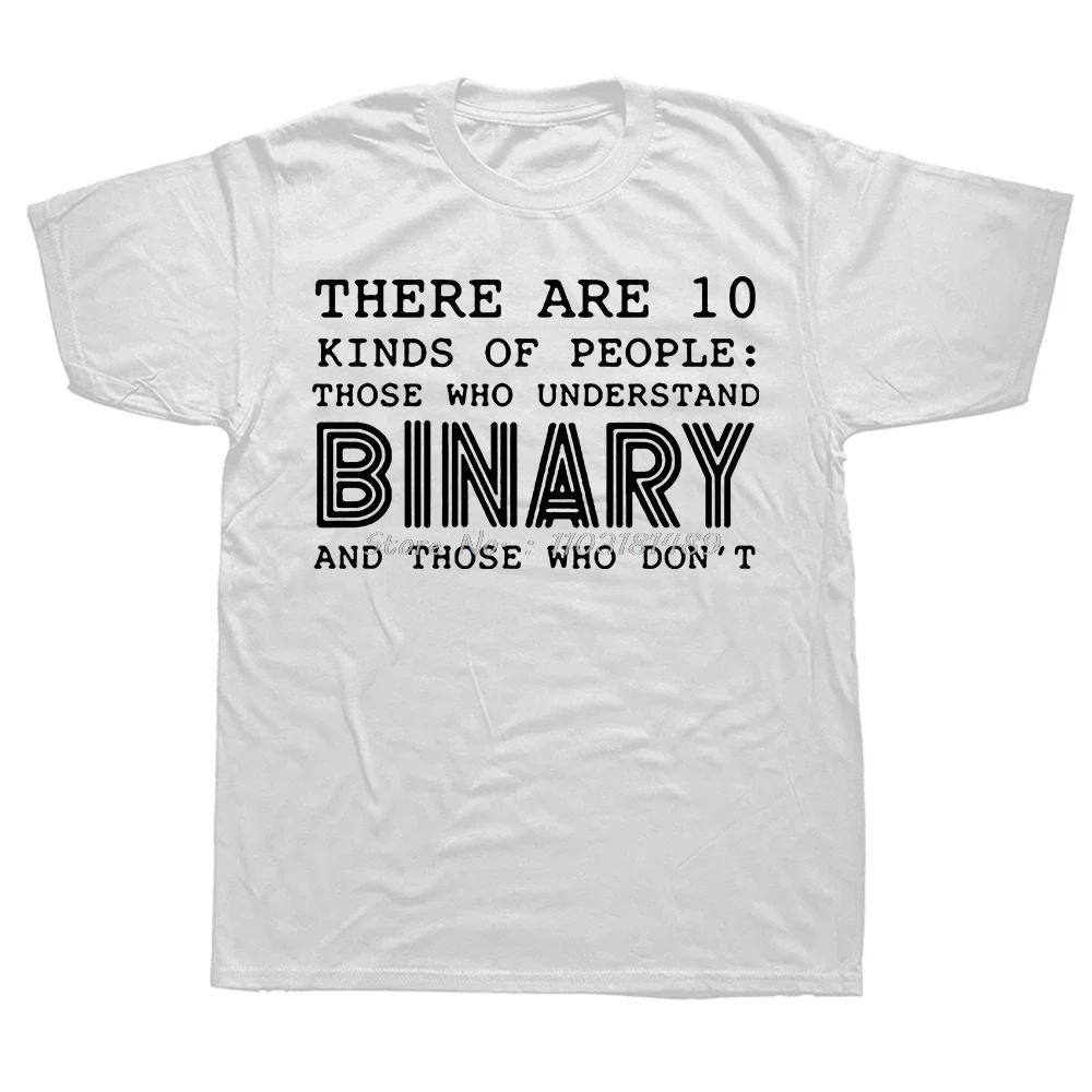 There Are 10 Types of People Who Understand Binary T-shirts Women's Fun Programmer T-shirts Fitness Women's T-shirts Graphic
