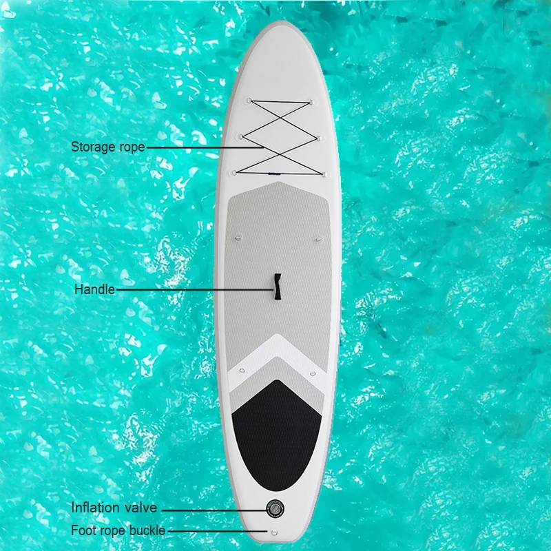 

Sturdy and Durable Eco-Friendly Inflatable PVC Surf SUP Drop Stitch for Calm Waters Paddling with Complete Accessoriespromote sa