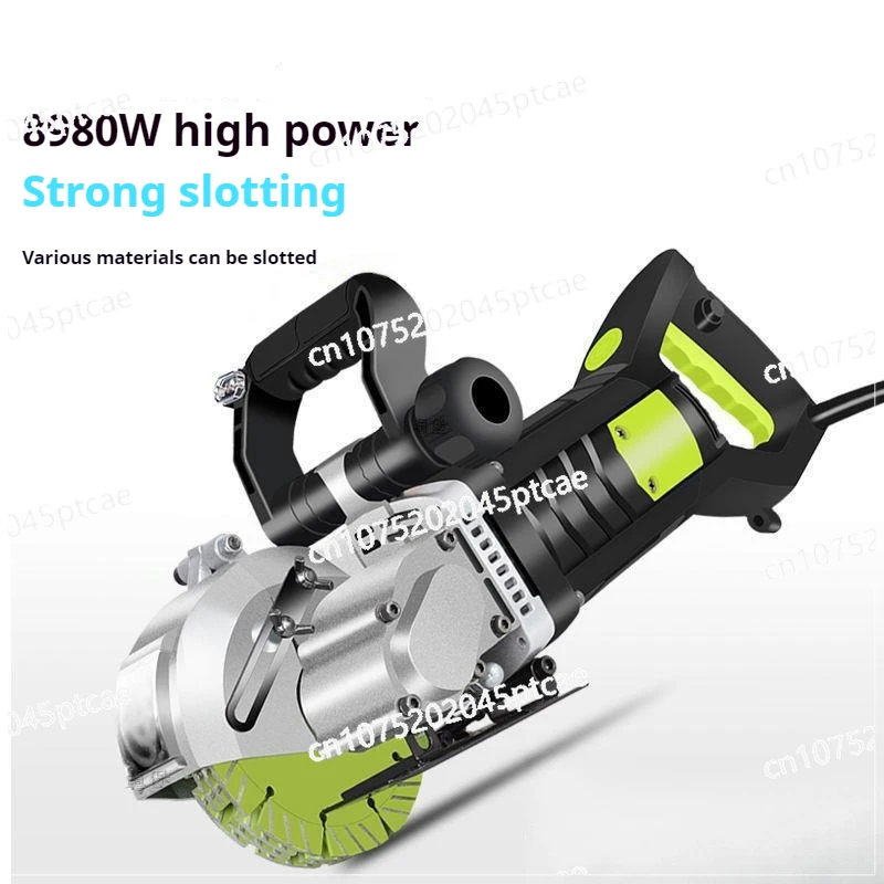 

Wall Slotting Machine Electric Wall Chaser Groove Cutting Machine Dustproof and Laser Sighting Steel Concrete Circular Saw Tools