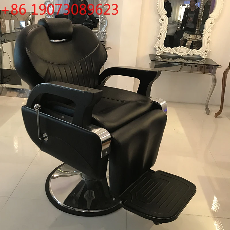

Retro Leisure Leather Armrest Hair Beauty Salon Furniture Barber