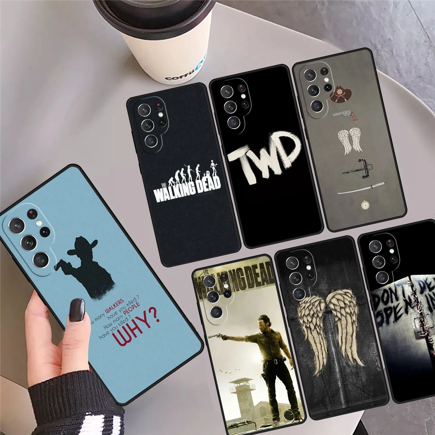 The Walking Dead Phone Case Cover For Samsung Galaxy S24 Ultra 23 S22 Plus S21fe Lite S20 S8 S9 S10 Note 10 Pro Note 20