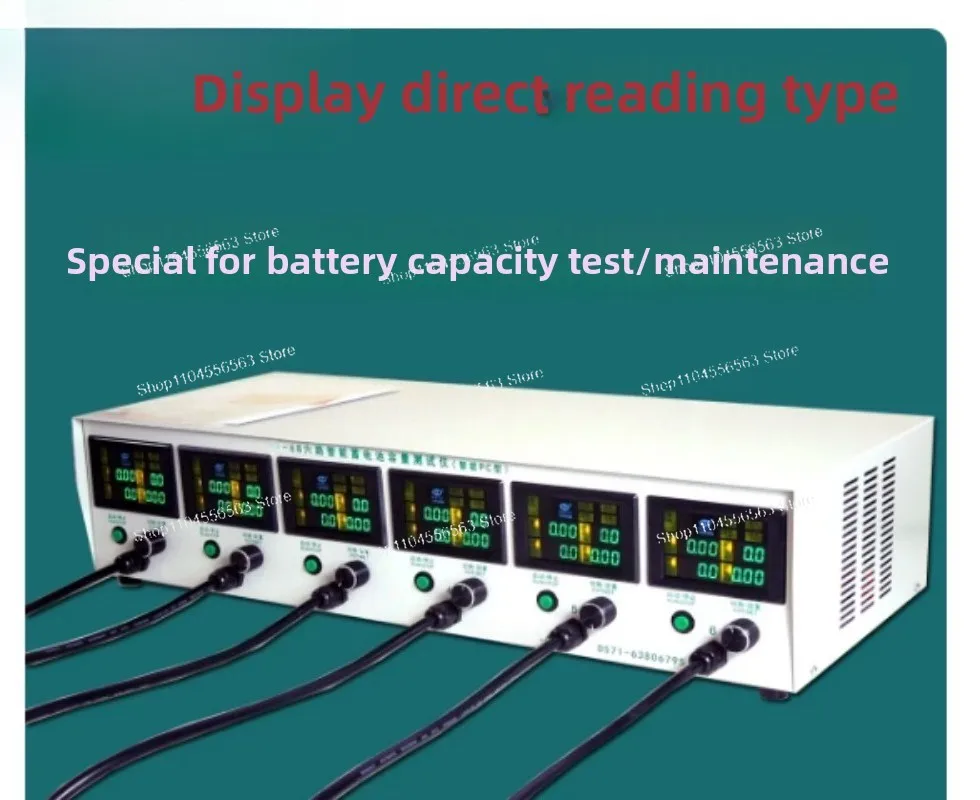 Electric Vehicle Discharge Instrument Battery Capacity Tester 3.2V-18V Intelligent Battery Detector Color Screen