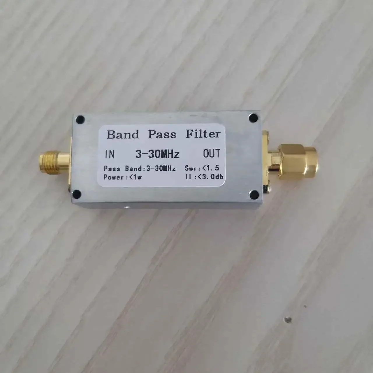 

BPF 3-30MHz Bandpass Filter, for Reception, Anti-interference To Prevent Interference From Medium Wave and FM Broadcasting