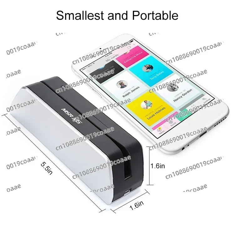 MSRX6 Programmable Magnetic Stripe Reader Writer Encoder Read/Write/Erase/Clone HiCo and Lo-Co