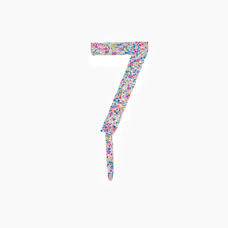 Funkelnder 0-9 Zahlen-Geburtstagstorten-Topper aus Gold-Acryl, Hochzeitstorten-Topper, Kindergeburtstags-Party-Tortendekoration, Babyparty – Detail 9