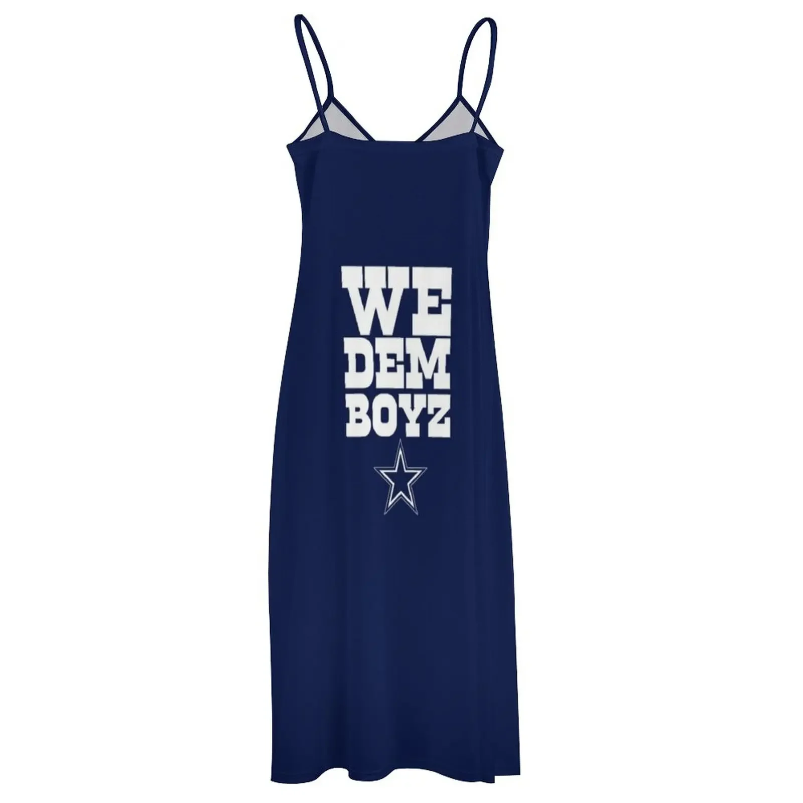 We Dem Boyz vestido blanco sin mangas, vestidos de manga larga, ropa para mujer