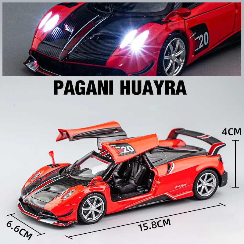 1:32 pagani huayra bc supercar legierung auto spielzeug auto metall kollektion modell auto sound licht zurückziehen spielzeug