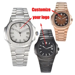 NH35A OUMASHI 40mm שעון יד גברים  NH35 Movement Customized Logo Automatic Watch Mechanical Sapphire Glass Waterproof Watch