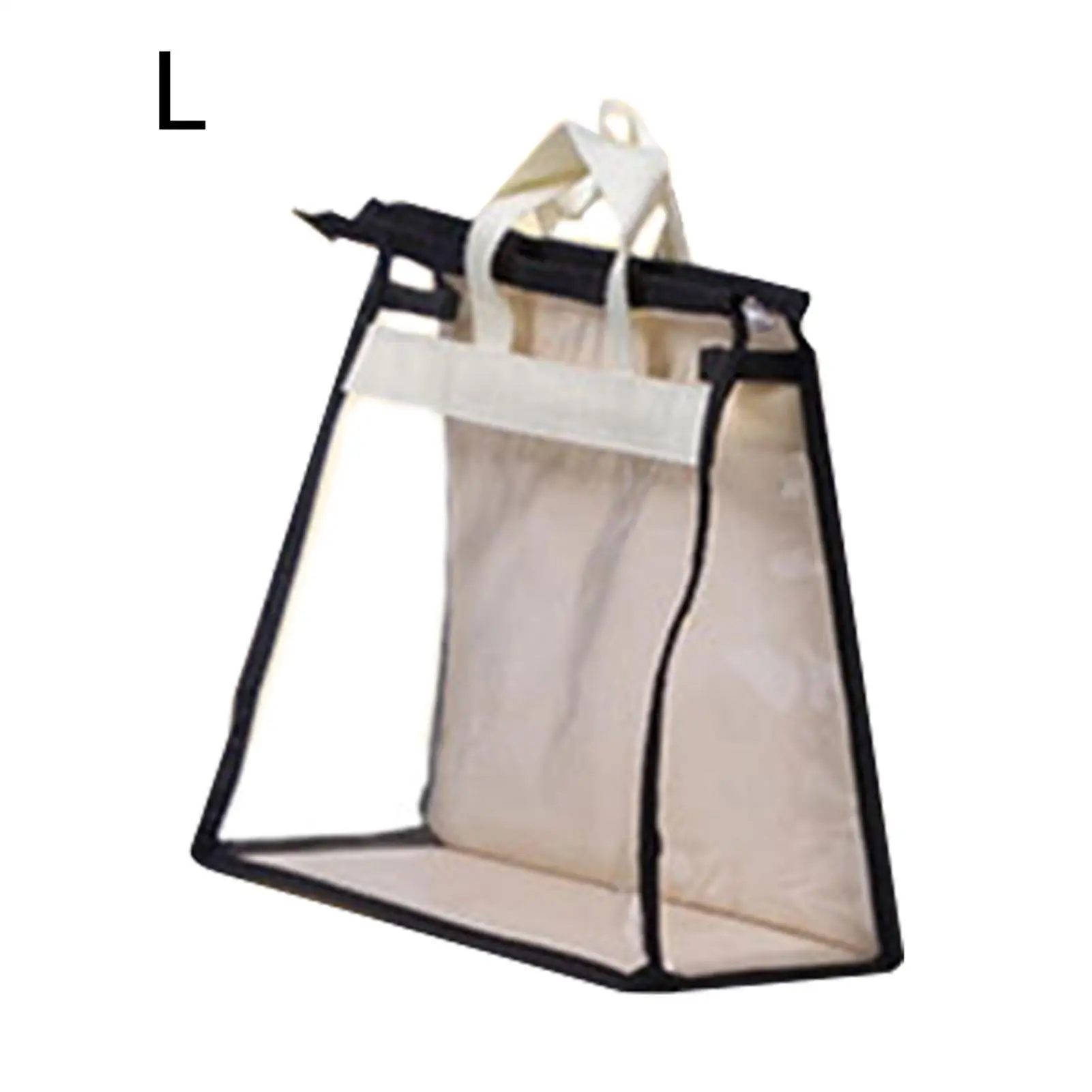 Clear Dust Bags for Handbags | Purse Cover Hanging Closet Organizer with Zipper, Handles | Clear Han