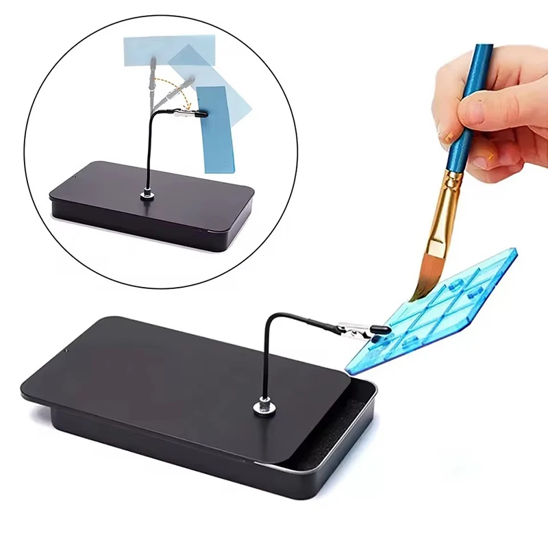 Sterke Magnetische Alligator Clip Sticks Magnetische Buigbare Rubbuer Cover Clips voor Schilderen Airbrush Spray Hobby DIY Model Crafting