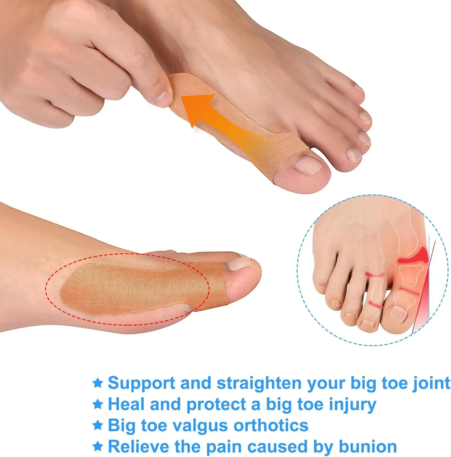 ​ Polegar artrite alívio da dor remendo suporte elástico auto adesivo manga conjunta para dedo almofada de apoio de pulso artrite tendinite ​