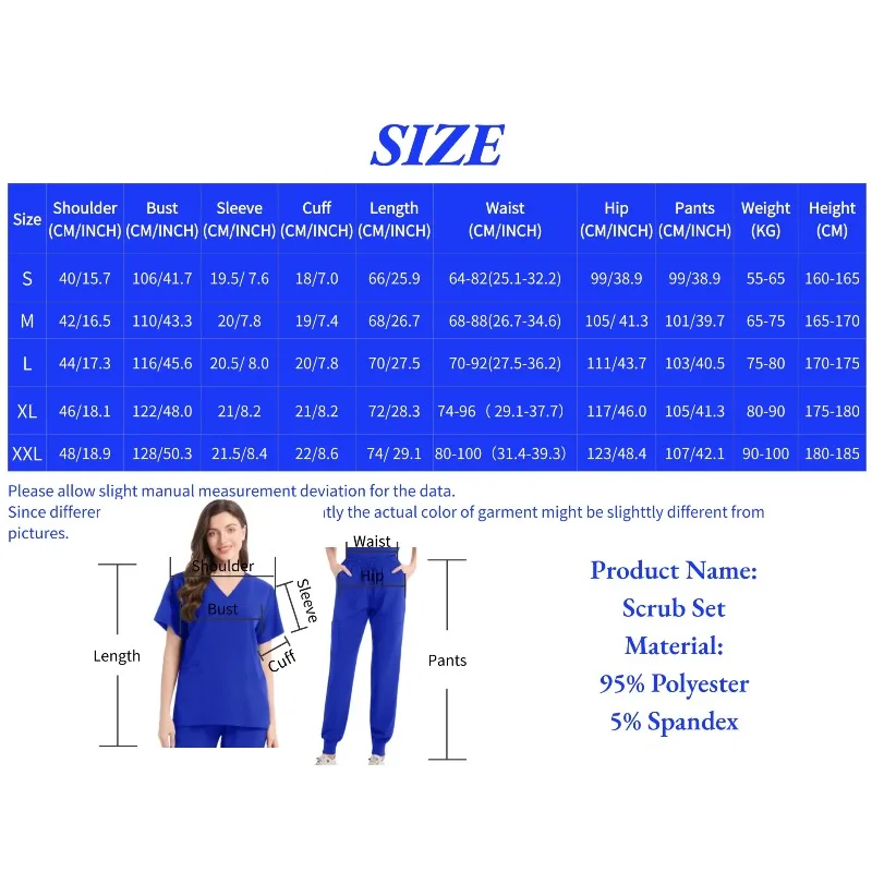 Set Scrub V-Neck - Seragam yang Nyaman & Bernapas untuk Dokter dan Perawat