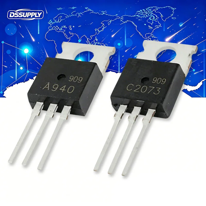 10PCS 2SA940 2SC2073 TO-220 Triode Transistor 5Pairs C2073 & A940 Each 5