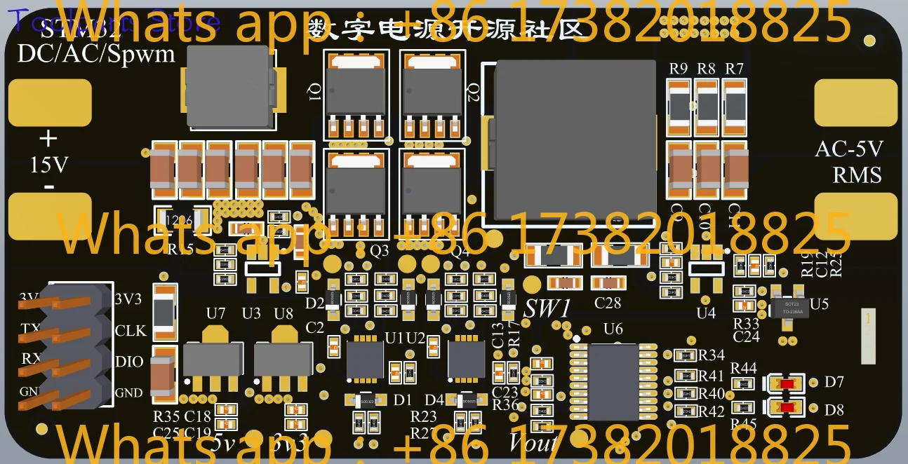 STM32 Digital DC to AC Power Development Board, 400Hz Inverter Power Supply