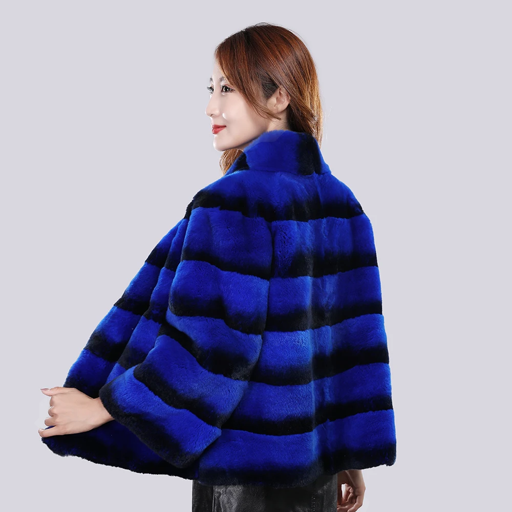 2025 New Style Luxury Women Winter Warm Real Fur Coat Real Rex Rabbit Fur Jackets Lady Genuine Natural Fur Short Jacket