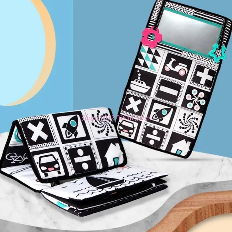 R6FD Crinkle Book Developmental Color Recognition Baby Infant 3+ Present
