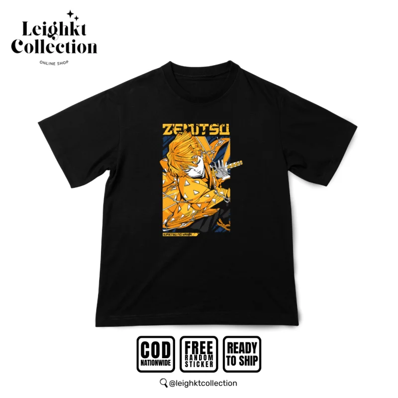 Demon Slayer Zenitsu  Anime Shirt 『Cotton Spandex』 T-shirt