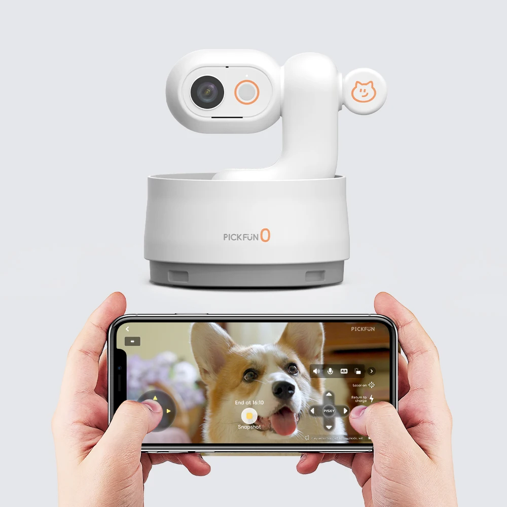 

2K 500W HD Auto Track Pet Action Camera Rotation WiFi Cloud/Local Storage Lightweight Pet Health Monitoring Ai Network Camera