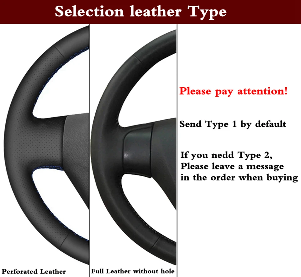 Ledergeflecht für Lenkrad für Citroen Triumph C4 2005 2006 2007 2008 2009 2010, Auto-Lenkradabdeckung – Detail 2