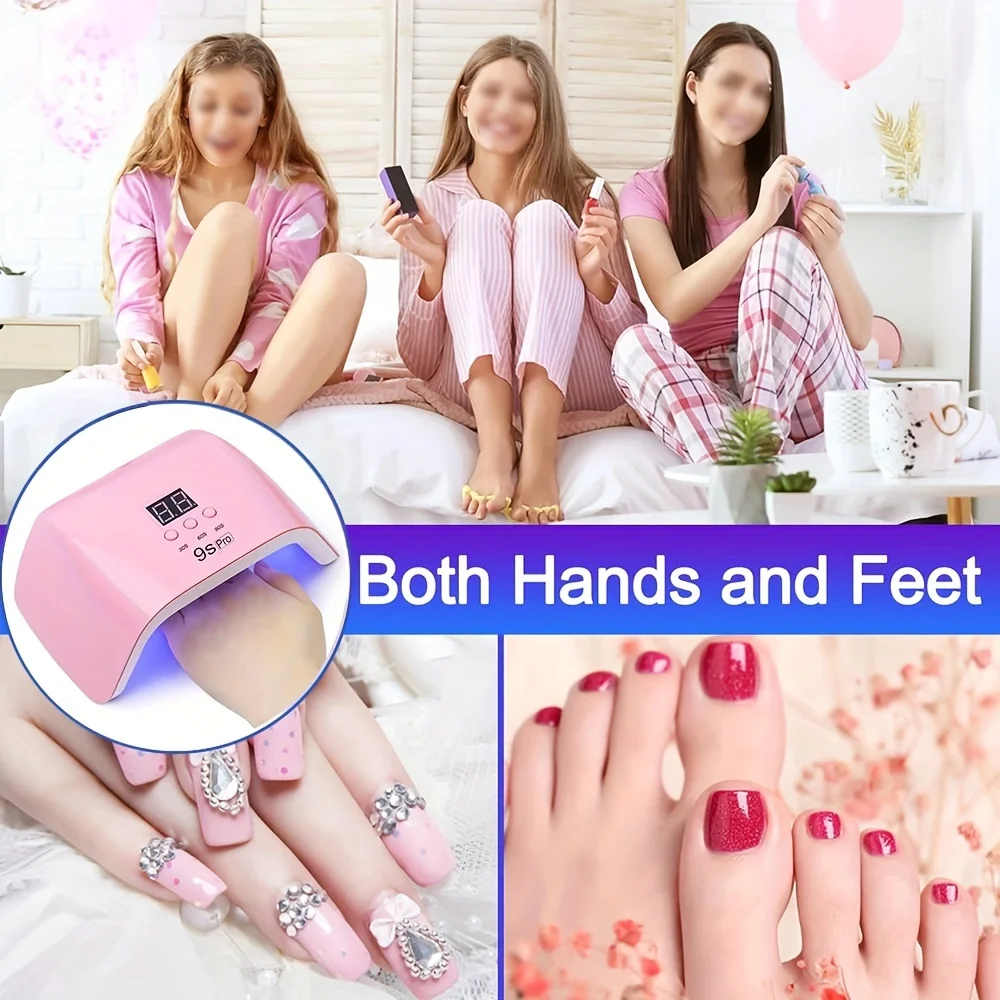 LINMANDA 120 واط LED مجفف الأظافر UV LED مسمار مصباح مع شاشة الكريستال السائل المهنية LED مسمار مصباح هلام مسمار مصباح LED الأشعة فوق البنفسجية مجفف الأظافر