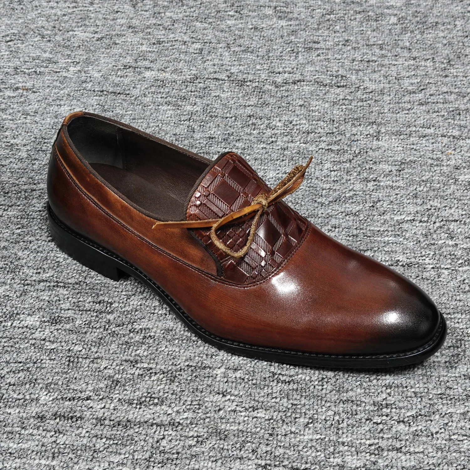 Handmade Men's Genuine Leather Leather Shoes Comfort One Step Lazy Office Dress Business Formal Footwear Factory Fashion Trendy
