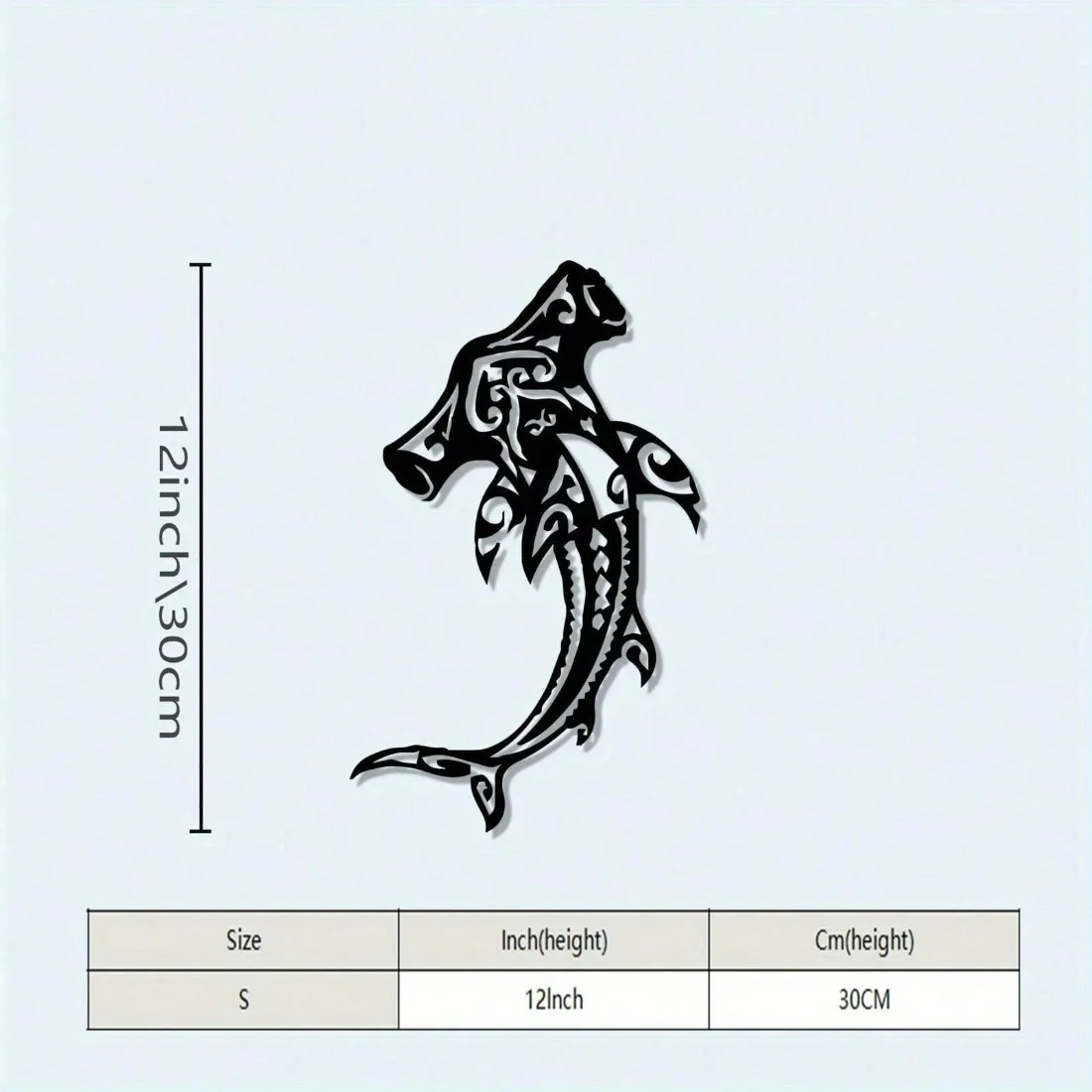Shark Wall Art, Hammerhead Metal Sculpture Coastal Decor Vintage Iron Wall Art Gift for Home